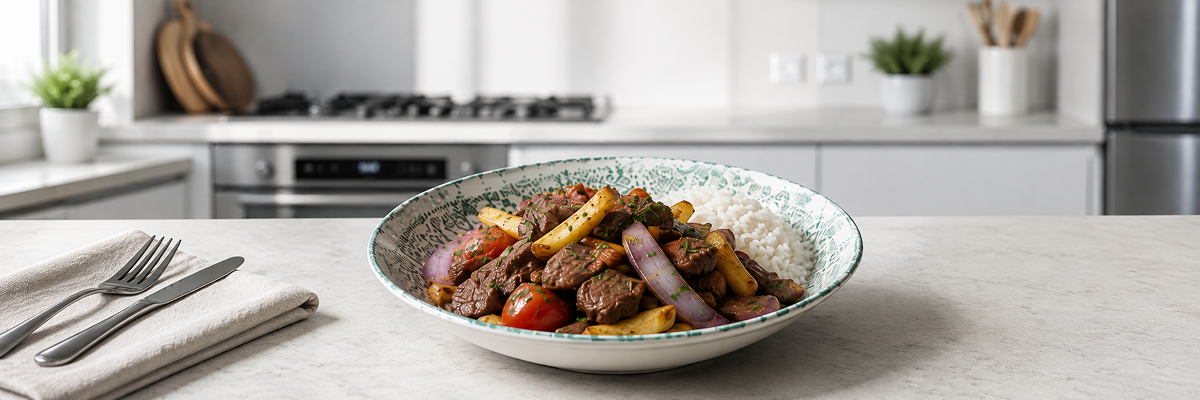 Lomo saltado peruano